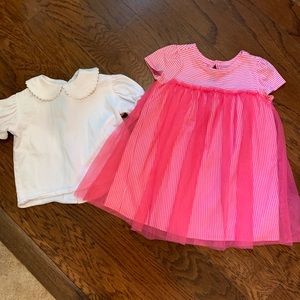 Baby Gap dress and white top!